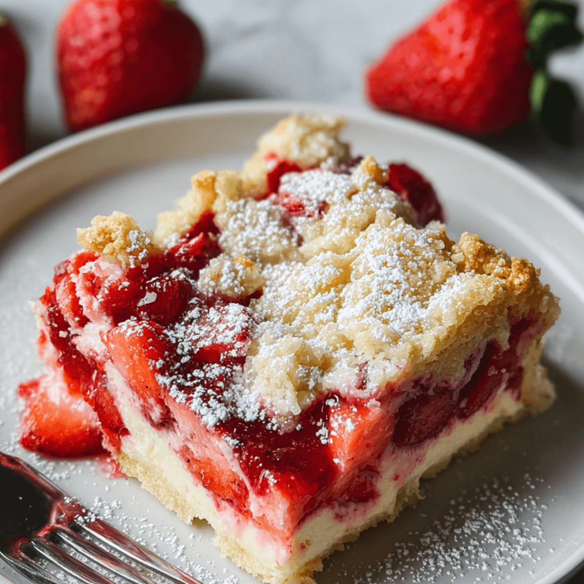 4-Layer Irresistible Strawberry Cheesecake Dump Cake Strawberry Cheesecake Dump Cake